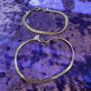 Vintage Gold Filled Gold Plated Bracelet Bundle of 2